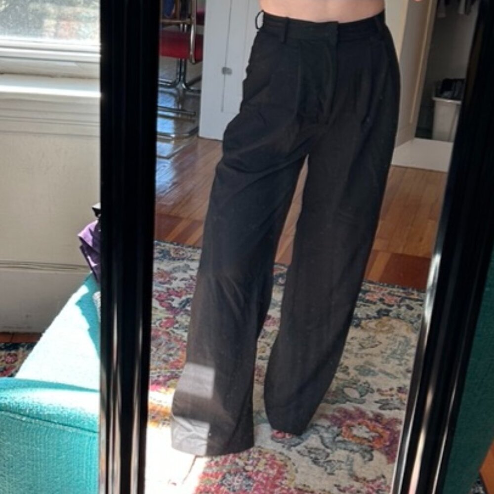 Black flare dress pants